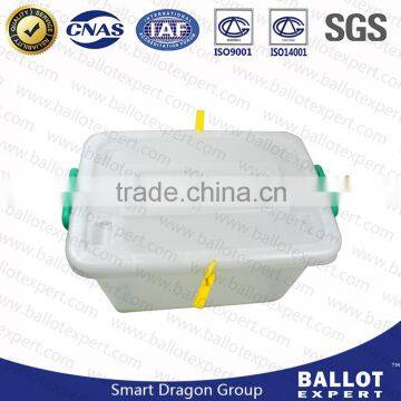 High Clear Plastic 56 Liter Ballot Box