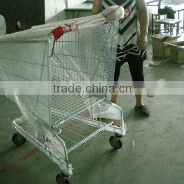 shopping cart with coin locker