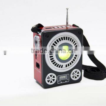 Newest Interaction High Quality Shoulder Strap Radio Mini FM Amplifier Speaker
