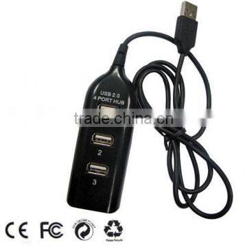 4 Port High Speed Mini USB 2.0HUB For Laptop PC