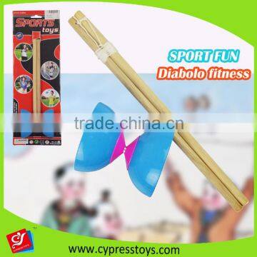 Kids Educational Play Game Wooden Handle Diabolo photo-2