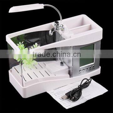 Desktop Usb Mini Fish Tank Aquarium With Running Water photo-5