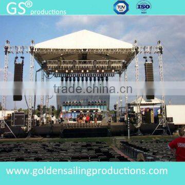 Galvanized aluminum truss pyramid roof truss stage cover