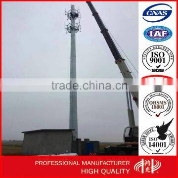 110KV Electric Pole Transmission Line Steel Monopole Tower