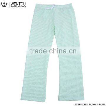 New Arrival Charmeuse Stripe Seersucker Pajama Pants photo-5