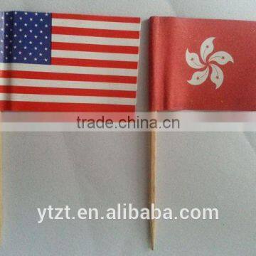 toothpicks flag country wooden tooth pick