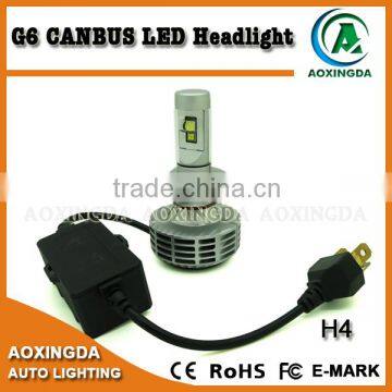 G6 CANBUS LED headlight H4 Hi/Lo 6000LM
