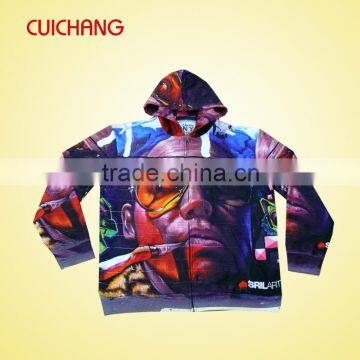 heated transfer zipper up hoodies
