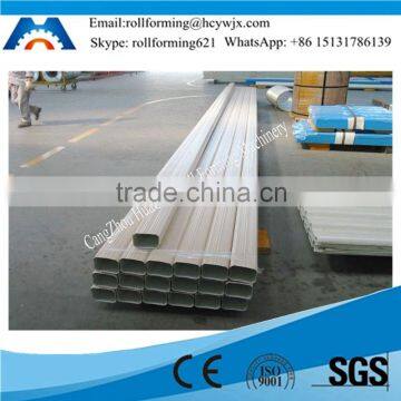 Color Coated Steel Sheet Rain System Downspout/Pipe Roll Forming Making Machinery China photo-3