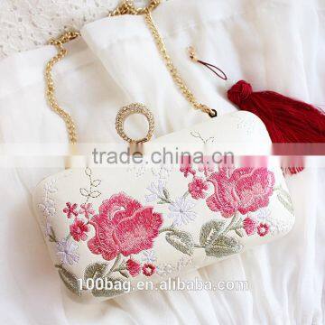 Stylish Fashion Classical Fancy Print Tassel pu Leather Clutch Evening Bag Manufactures China photo-3