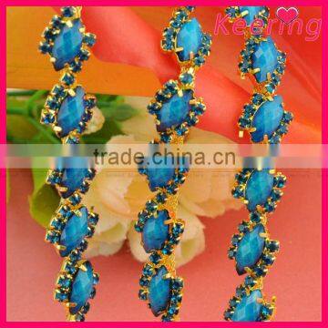 Wholesale rhinestone diamante trim for garment WTP-1216