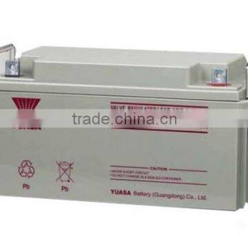 original 12v YUASA battery 12V65AH rechargeable battery, solar battery , ups battery