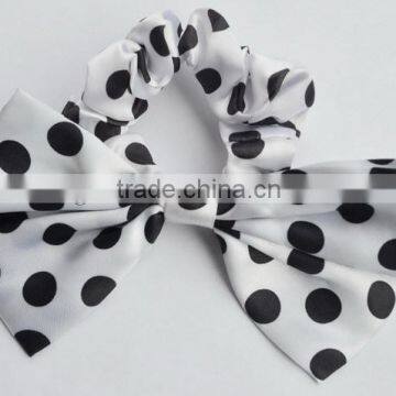 2014 China wholesale new product sport headband, black dot headband, bowknot headband