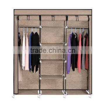 DIY Furniture Portable Folding Fabric Cloth Steel Frame Wardrobe Closet Home Clothes Storage Cabinet OS003666 photo-2