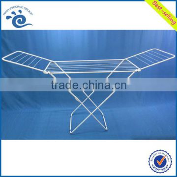 Wing Shape Powder Coating Floor Standing Balcony Airer Fold up