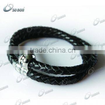 Hot Sale Custom Leather Bracelet with Magnetic Clasp