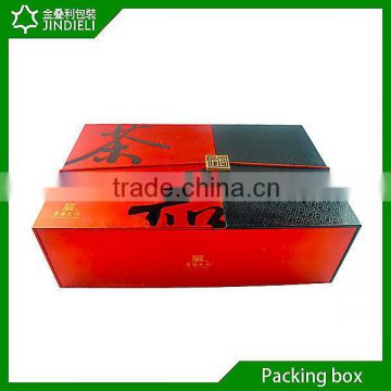 Fancy red tea box packaging for gift