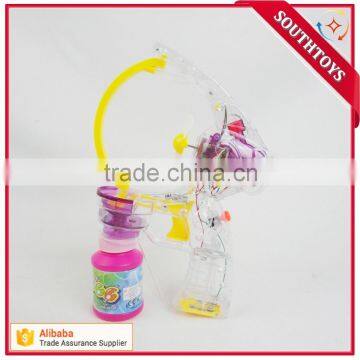 Wholesale Good Quality bo Transparent Big Bubble Gun Toy With Light and Sound