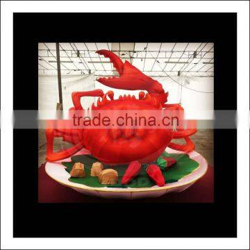 vivid crab lantern decoration