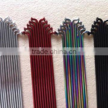 colorful electrophoretic stainless steel spokes, motorccle spokes