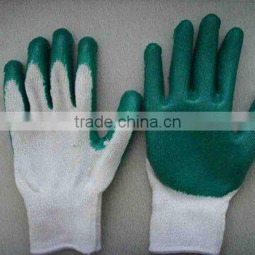 Attention! latex rubber coat cheap knit glove