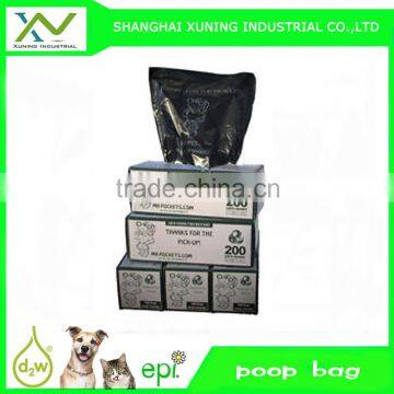 Eco-friendly pet waste bag with box packing