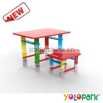 diy kids furniuture,kids school furniture,high quality study table, adjustable kids study table