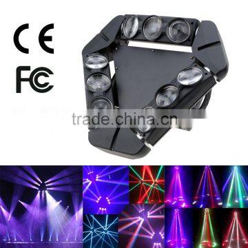 US/EU plug DM512 140W Colorful Changing Stage Lighting Sound Control Auto Rotating Beam Triangle Gobo LED Pattern Lamp Light