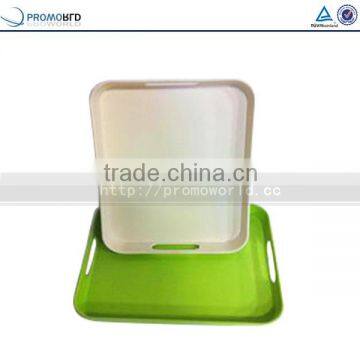 Rectangular Bamboo Fiber Serving Tray Food Trays With Handle photo-3