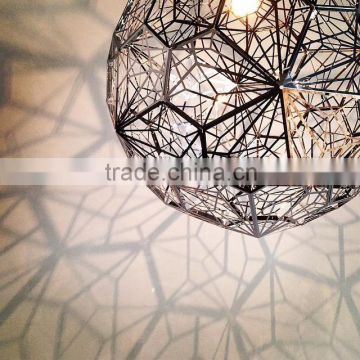 Stainless Steel Etch Web Lamps with Vast Shade for Outdoor Decorative