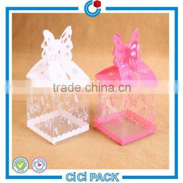 Customized transparent plastic folding cartridge box with printed logo promotion