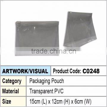 packaging pouch/ transparent pvc packaging pouch