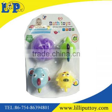 Cute 4pcs baby water spray bath toys