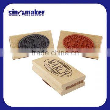 Custom DIY Monthly Rubber Wood Stamps for Craft, Card Making, and Promotional Gift photo-4
