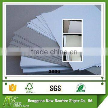 Folding resistance coated duplex 300gsm cardboard paper