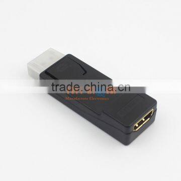 High Quality Mini Portable DisplayPort DP Male to HDMI Female Converter Adapter Connector Free Shipping