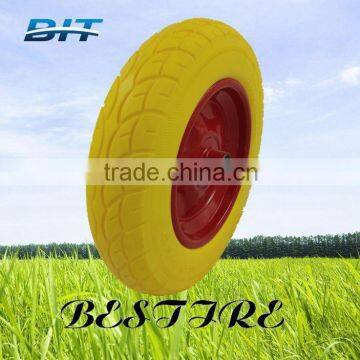 PU FORM WHEEL 4.00-8/wheelbarrow tyre/ wheel barrow tyre tube/ cart tyre