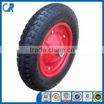 Cheap wheelbarrow nylon rubber wheels 3.00-8