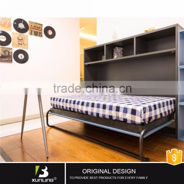 Adjustable Pull Down Wall Bed Wood Folding Bed