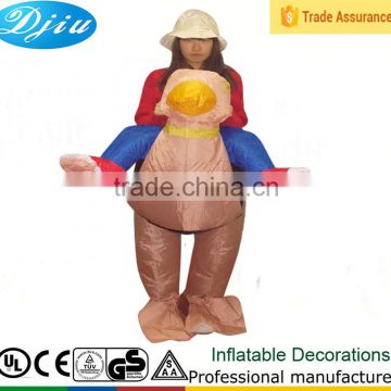 DJ-CO-121 fast ship Adult Funny Inflatable Humorous Ostrich Bird Costume jumpsuit