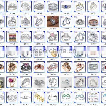 Pair Couples Puzzle Matching Stainless Steel Heart Shape Wedding Engagement Love Rings Set Quality Choice photo-3