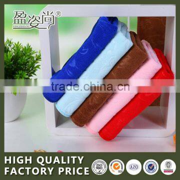 High quality good handing yarn dyed velvet face towel 100% cotton China towel hot face towel