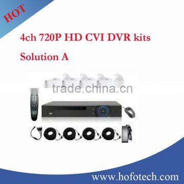 2016 newest 4ch HD CVI DVR KIT ,720p CVI DVR and CVI camera