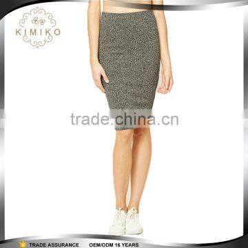 New Arrival Elegant Bodycon Mature Lady Pencil Midi Skirt