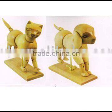 Wooden Dog,Wooden Cat Craft