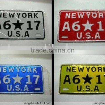 USA car plate