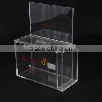 Customized Shape Clear Acrylic Donation Box photo-4