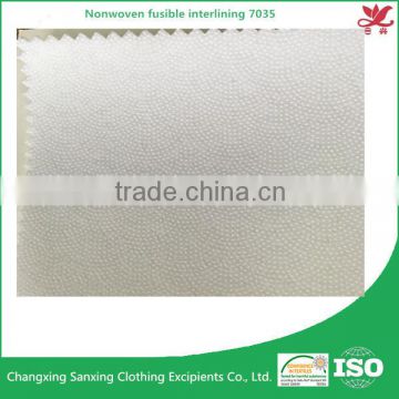 Paste dot nonwoven fusible interlining 7035