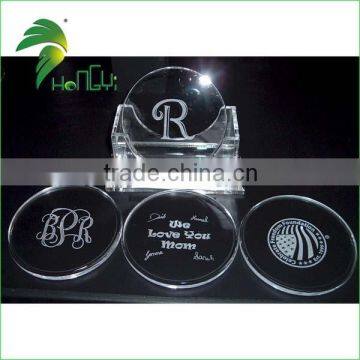 High quality clear round craft acrylic disc