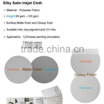 120gsm Waterproof Matte Silky Satin Canvas Fabric photo-3